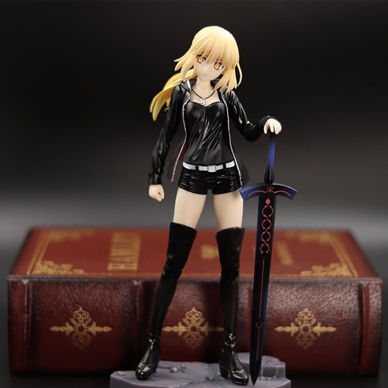 Action Figure Figma Fate Grand Order Saber Arturia Pendragon Alter Shinjuku Action Figure Bahan PVC Untuk Koleksi