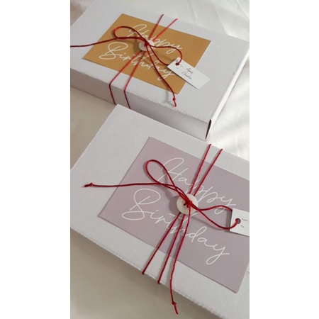 

Additional box & BIRTHDAY card for gift / hampers
