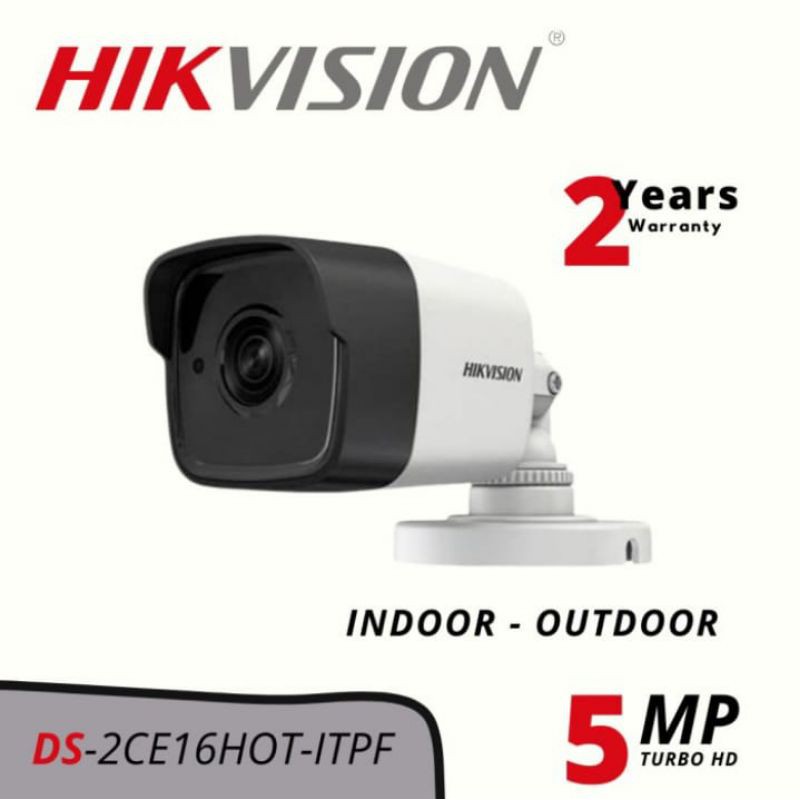 PAKET CCTV HIKVISION 5MP AUDIO 8 CHANNEL 6 KAMERA 2560P KOMPLIT HDD 2 TB