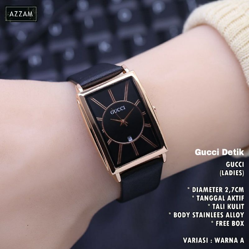 GC Detik By Azzam | Original | Jam Tangan Wanita Terbaru Kekinian | Jam Tangan Wanita Body Stainless