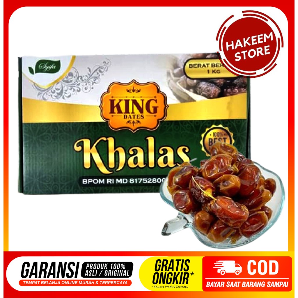 

Kurma Khalas 1 kg - Kurma Khalas King Dates 1 kg