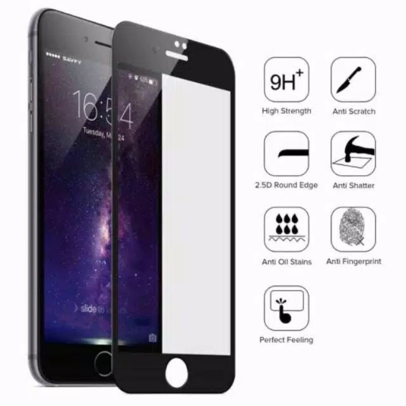 Tempered Glass IPhone 7/8 &amp; 7+/8+ Full Cover Protector Screen Premium Glass Anti Gores/Temper Glass/Tg