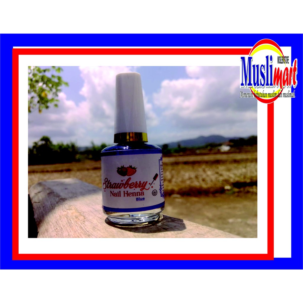 Kuku Anda TAmpak lebih Cantik |Kutek Kuku NAIL HENNA | warna BIRU |Blue Color