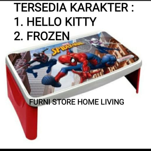 Meja Lipat Anak Lesehan Lap Desk Napolly Plastik Lapdesk meja belajar - SPIDERMAN