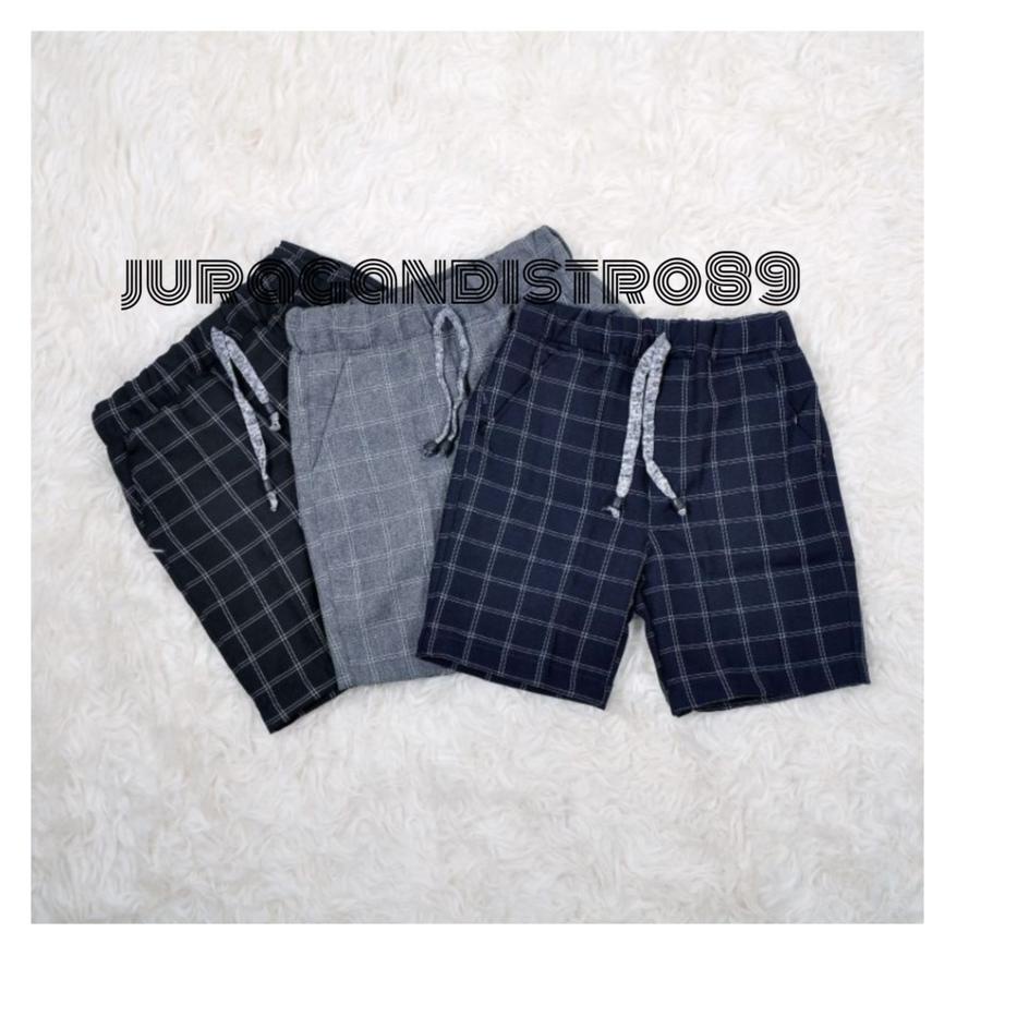 BET.26Au22ι ‑ Celana Pendek Tartan Anak tanggung Junior Murah Kualitas Premium