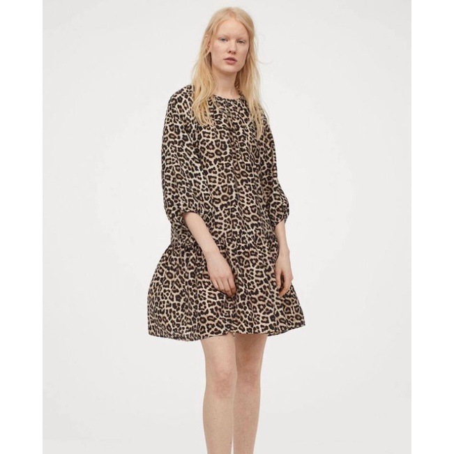 H&M airy tunic dress - Leopard