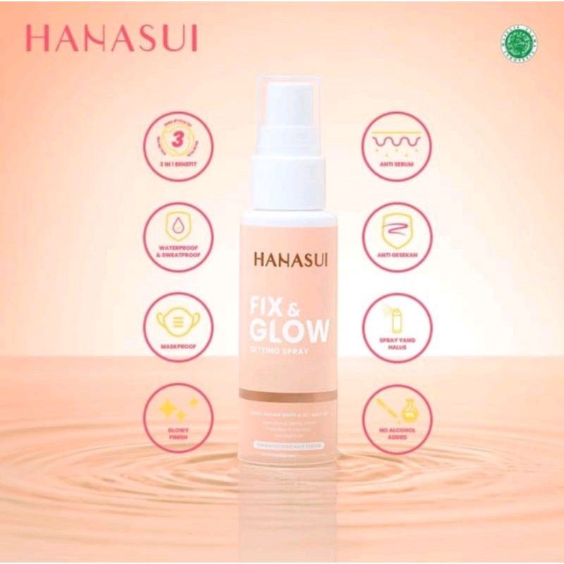 Hanasui Fix &amp; Glow Setting Spray 60ml