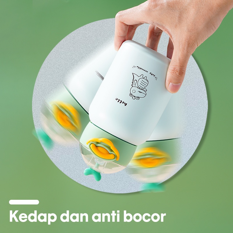 Letyeah &amp; Kaizenliving Botol Thermos anak kartun lucu 304 stainless steel BPA Free/Botol Minum Anak dengan Sedotan/Termos Air Panas Dingin