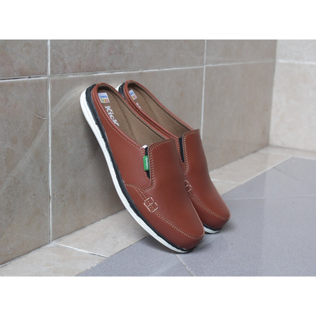 Sandal kulit JNC 03 original pria model terbaru sandal selop