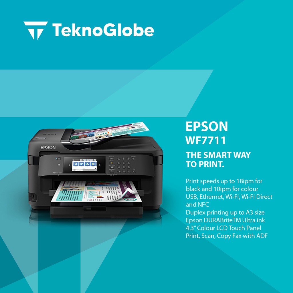 Jual Epson Printer Workforce Wf 7711 A3 Multifungsi Print Scan Copy Wifi Duplex Wf7711