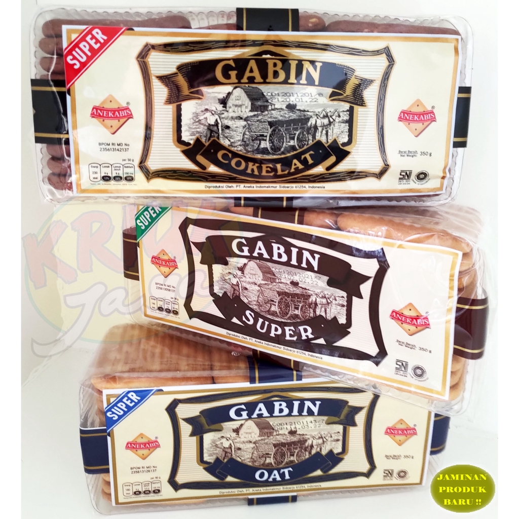 

QH Biskuit GABIN 350 Gram ANEKABIS Varian Rasa OAT