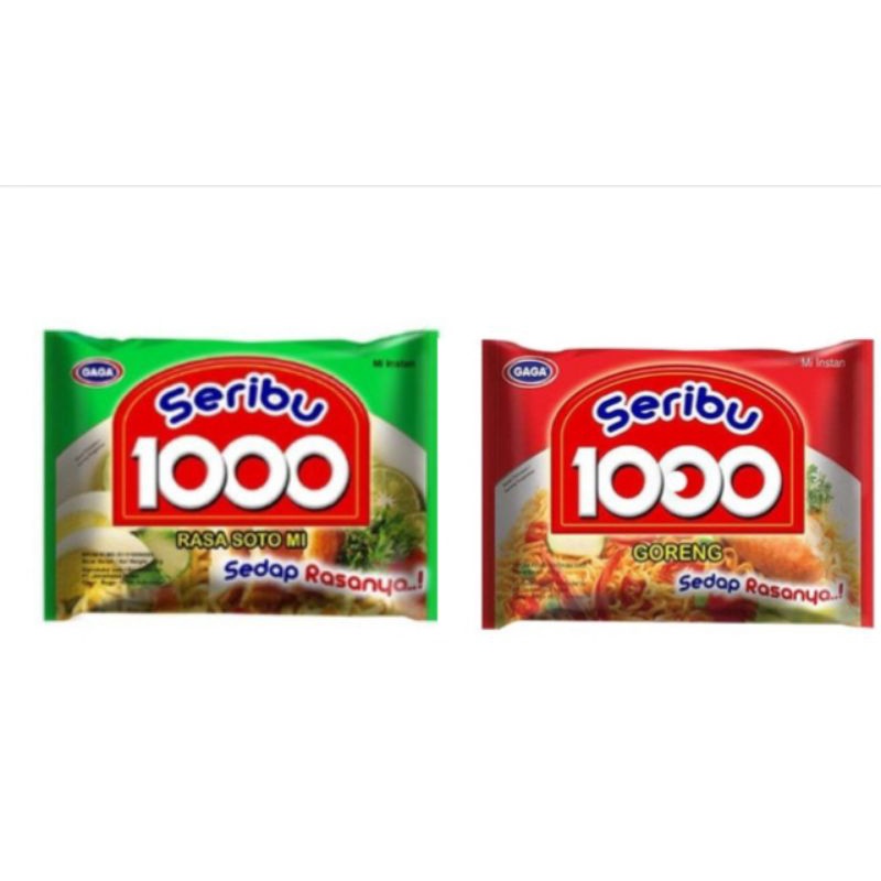 

Mie GAGA 1000 Soto & Goreng 50gram Mie Instan