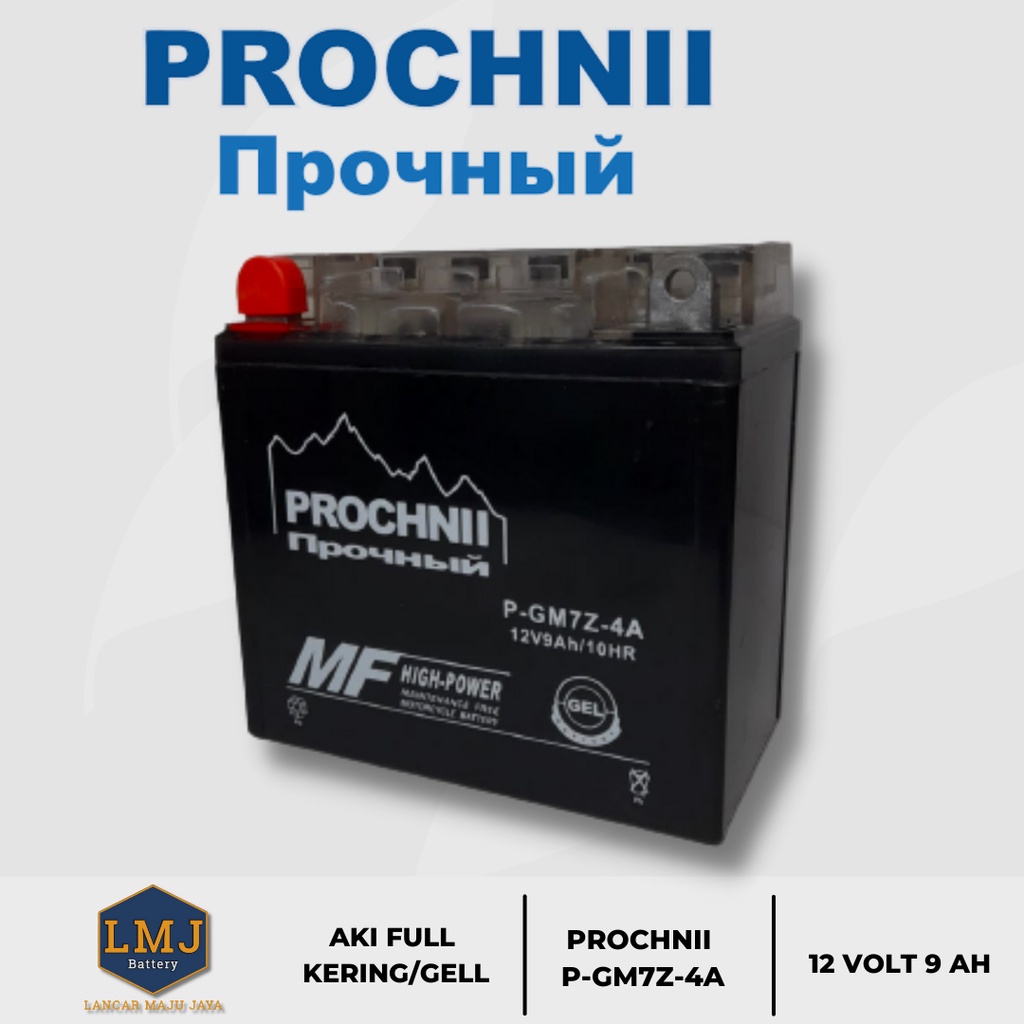 Aki Motor Thunder P-GM7Z-4a Merek Prochniii