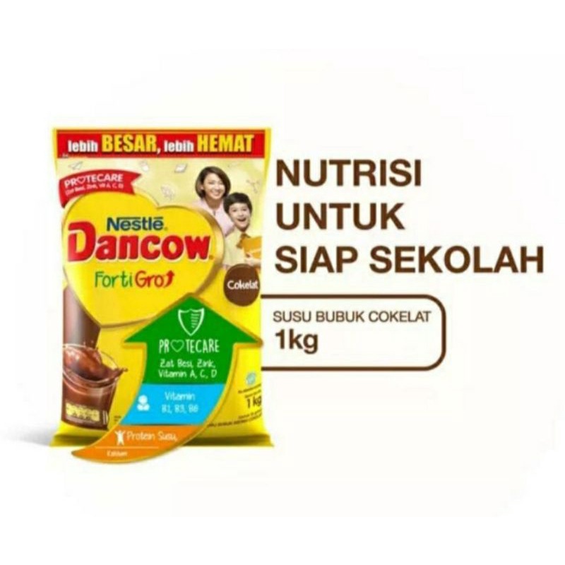 

DANCOW Fortigro coklat 1kg pouch susu bubuk