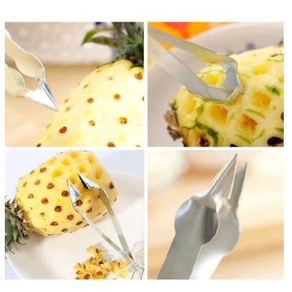 MoonLand 203  Alat Penjepit Pengupas Mata Nanas / Stainless Steel Pineapple Seed Remover Cutting Cli