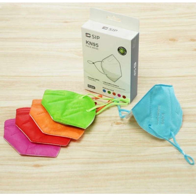 S Sip Masker Anti Virus KN95 Bright Series Isi 5 Pcs