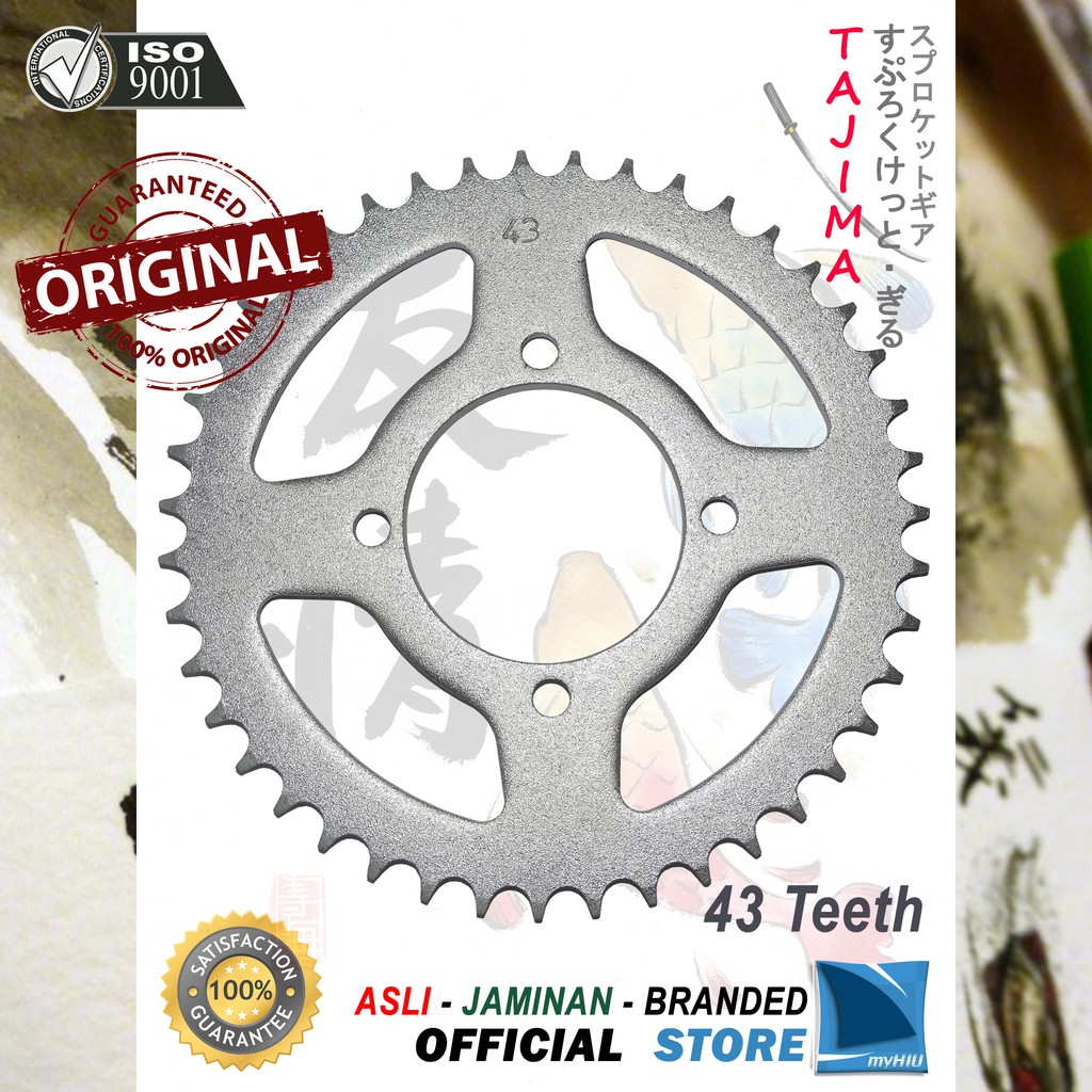 Gigi Tarik 40T ~ 53T YAMAHA Sigma / Crypton / Alfa Gir Belakang - Rear Sprocket Gear TAJIMA