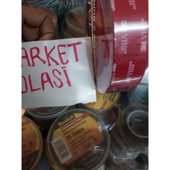 

☑ Double Tape/Perekat VHB 3M 24mm x 4.5m Merah Original 1inch ♩
