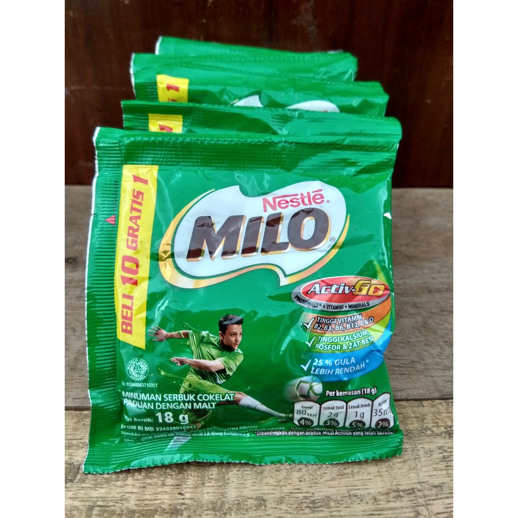 

Minum Serbuk Coklat Milo 20gr isi 10 sachet