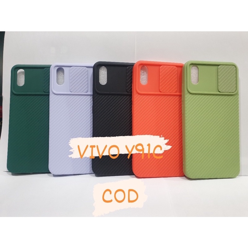 CASE VIVO Y91C - SOFCASE SLIDE VIVO Y91C PELINDUNG KAMERA CASE-BENUA DUNIA