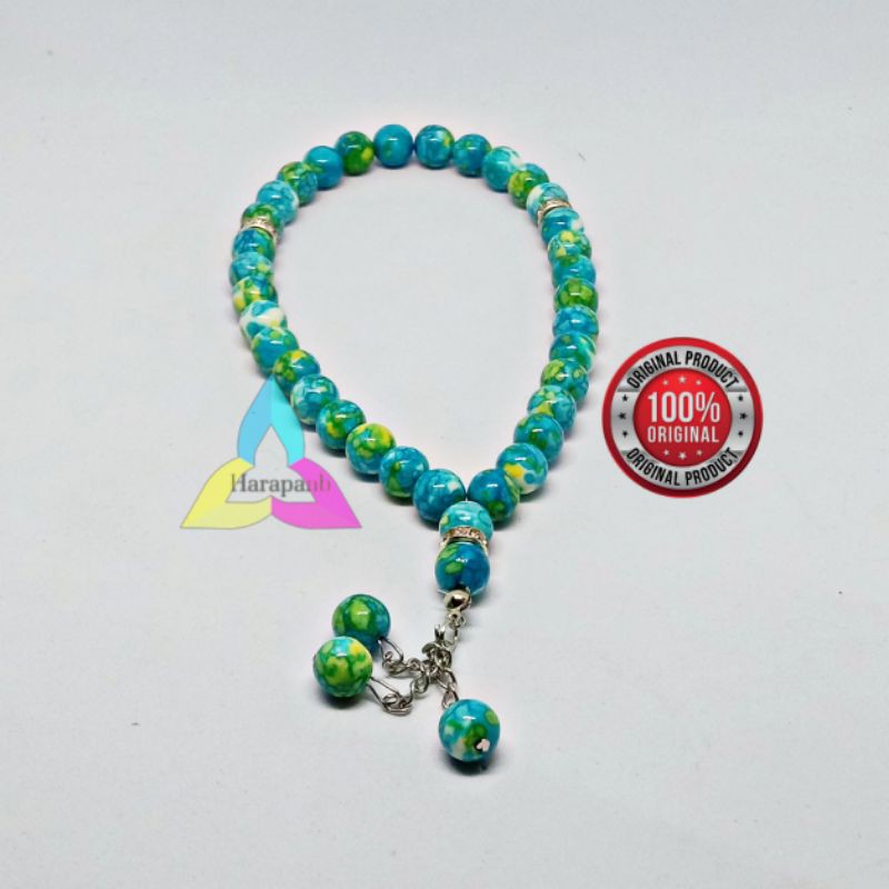 TASBIH BATU PIRUS NEVADA BIRU ASLI ISI 33