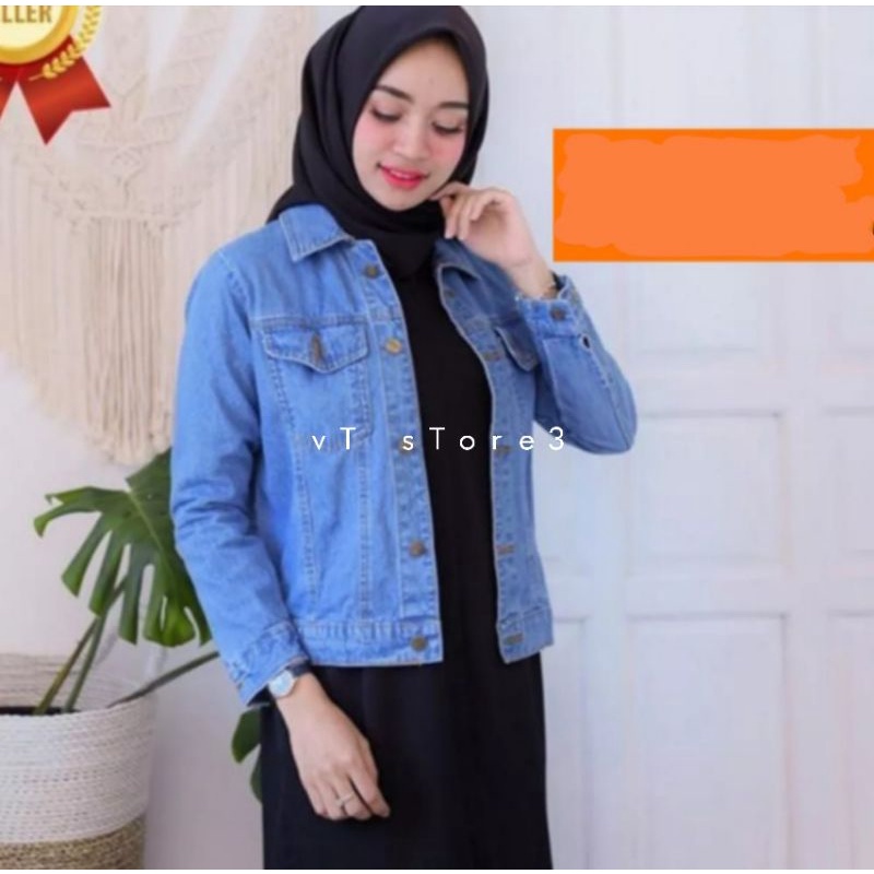 JACKET JEANS WANITA BIONDY DENIM JAKET LEVIS JAKET CEWE JAKET MURAH TERBARU LEVIS - COD-ICE BLUE