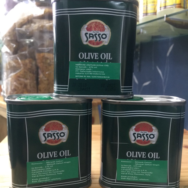 

MINYAK ZAITUN SASSO | EXTRA VIRGIN OLIVE OIL | IMPOR ITALIA 175ml