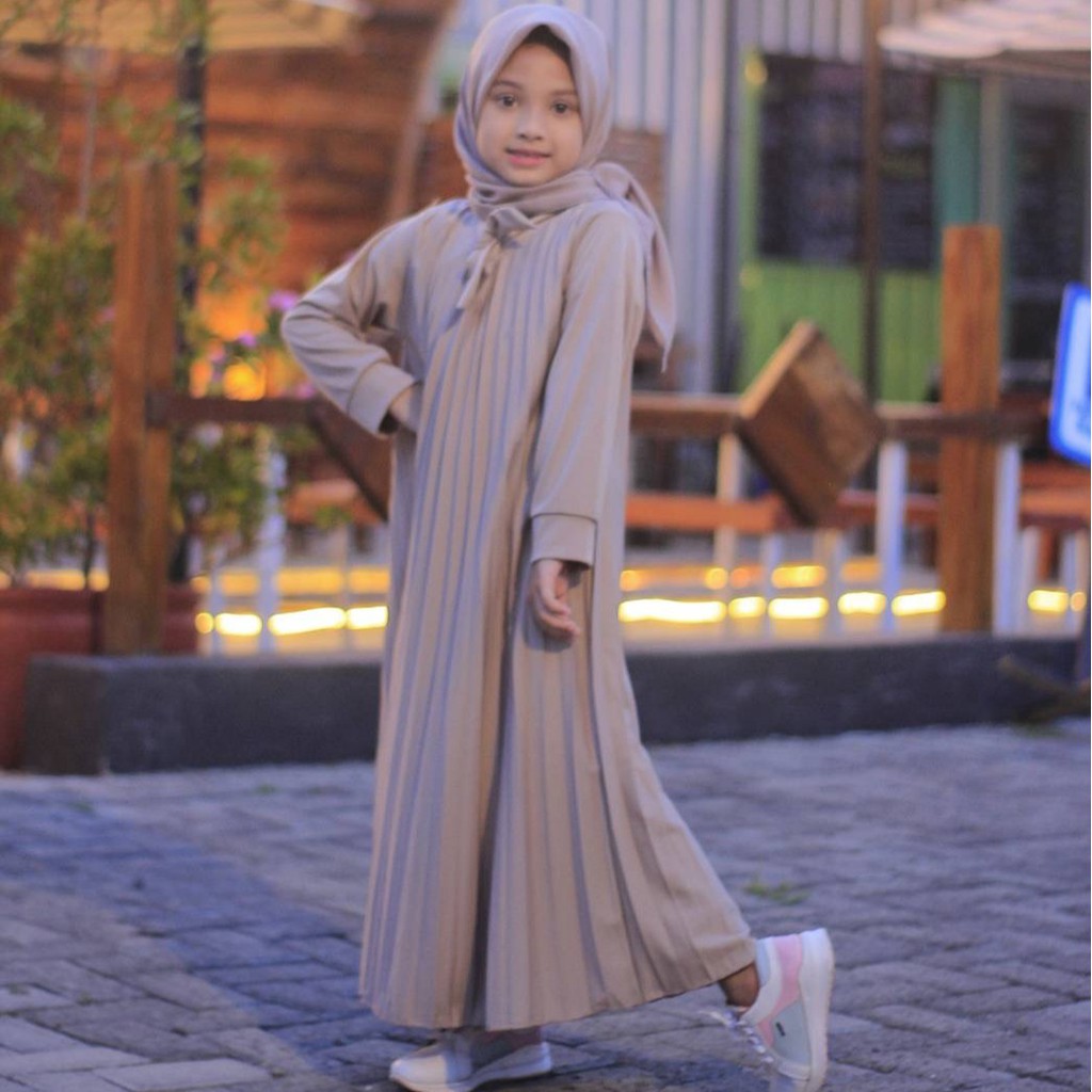 GAMIS PLISKET ANAK (829.B) MAXY DRESS PLISKET PRISKET PLEATED DRESS PLISKET MAYUNG FLOWY REMPEL