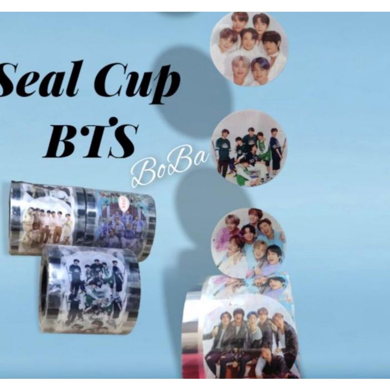 Seal Cup Motif BTS/Plastik Sealer Motif BTS