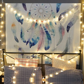 wallpaper dindingKamar tidur latar belakang kain  Nordic 