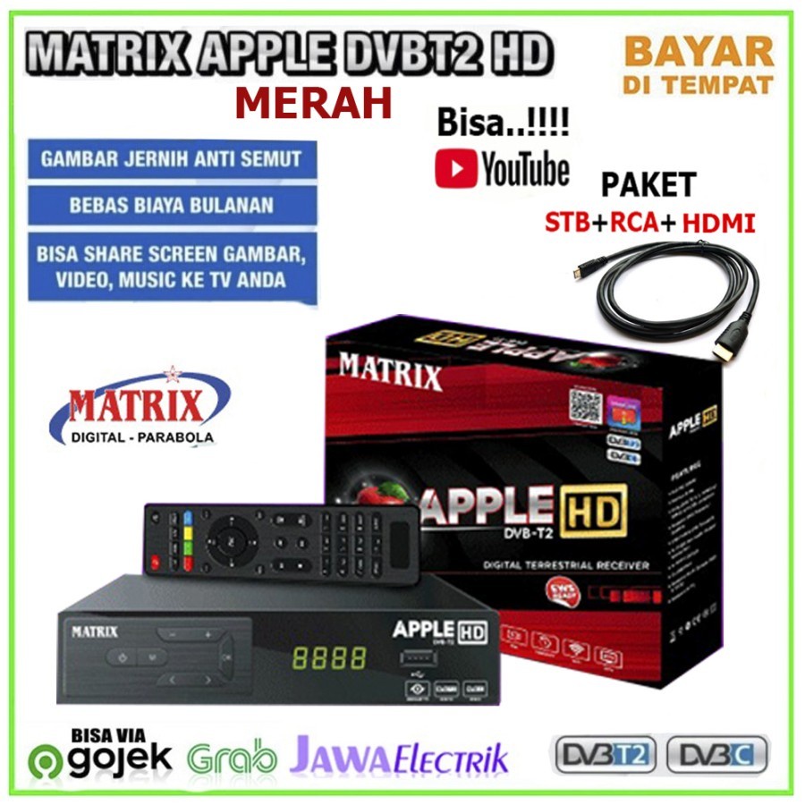 SET TOP BOX MATRIX APPLE RECIVER MATRIX APPLE - STB +RCA+HDMI