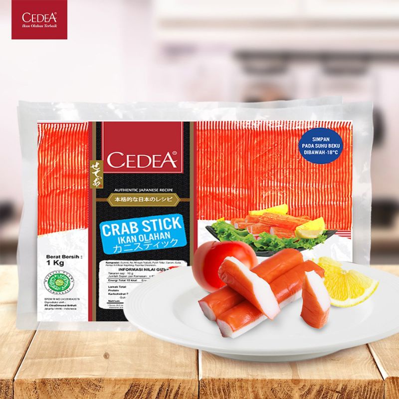 

Cedea Crab Stick 250gr isi 16 1kg isi 63 | Stik Kepiting Seafood Bakar Seafood Frozen Seblak Seafood 1Kilo 1 Kilo 1 kg 250 gr