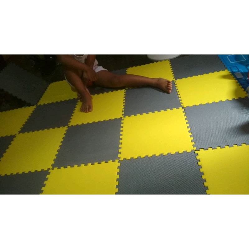 Termurah Eva Matras Polos mix 2 warna - Matras Puzzle Tikar Lantai Playmat mix 2 warna 30x30x1cm