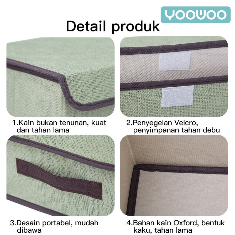 AVVET Storage Bag 2 IN 1 Tempat Penyimpanan Serbaguna Kotak Pakaian Box Organizer Rak Penyimpanan Multifungsi Murah Import