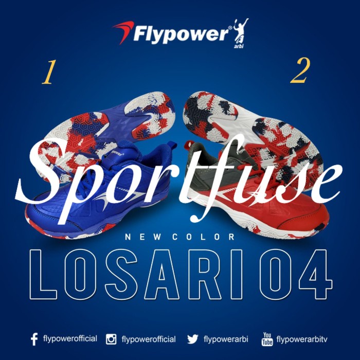 sepatu badminton flypower losari 4 original