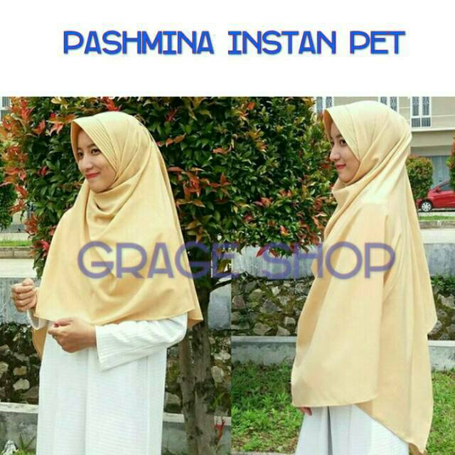 Pashmina instan pet topi antem syari / pastan / pasmina instan0