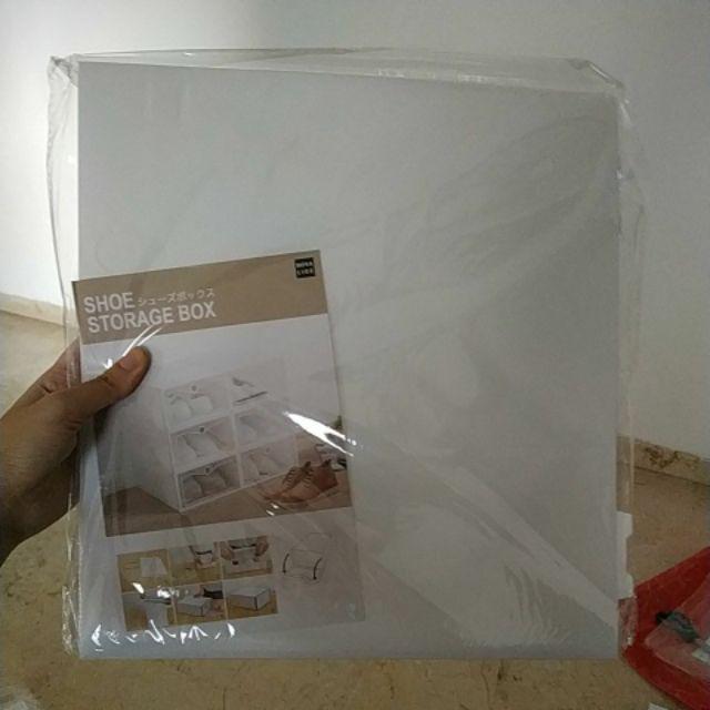 Kotak Sepatu Flip Wanita Buka Depan Warna  (1 Paket = 6 Pcs)