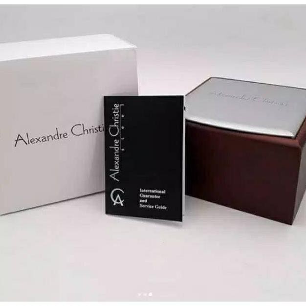 Jam Tangan Pria Alexander Christie Ac6518 Ori Rose Gold Black Medanbaiak.Store