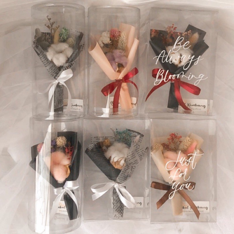 Timeless Box Buket Bunga Kering Mika