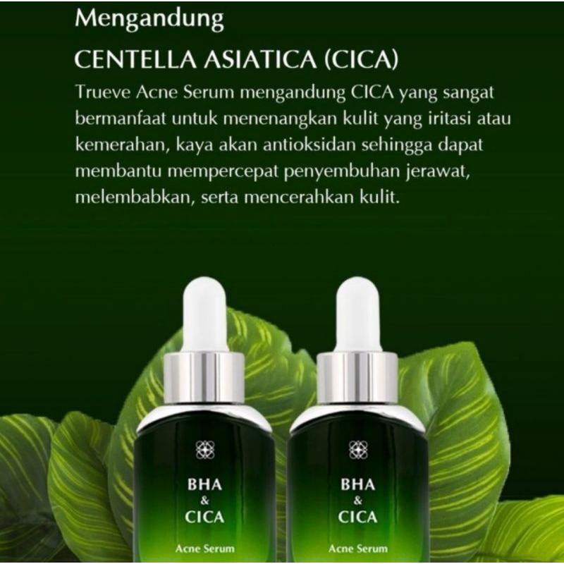 Trueve BHA &amp; CICA Acne Serum 30 ML ( Serum Wajah )