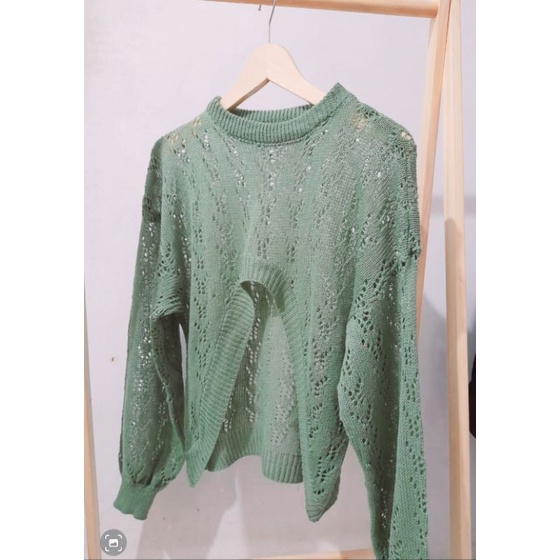 Sweater Crope top Yura Rajut