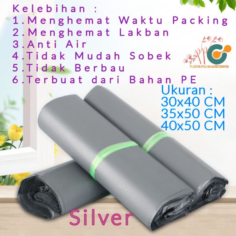 

Plastik Packing Polymailer 30x40CM Silver Isi 100 Lembar Bahan PE