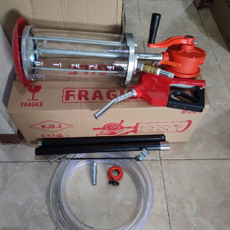 POMPA TABUNG PERTAMINI MANUAL FULL SET // pompa tabung KUJ