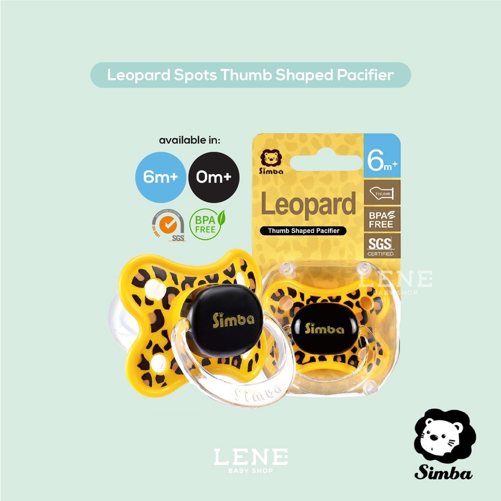 Leopard Spots Thumb Shaped Pacifier