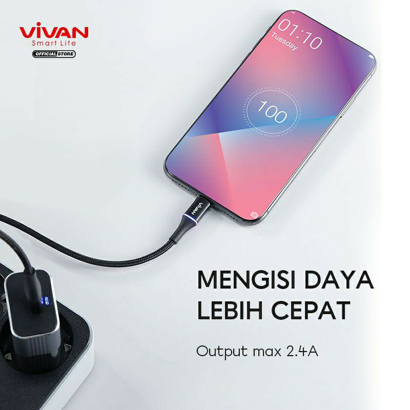 Vivan Kabel Data 100cm 200cm Quick Charge