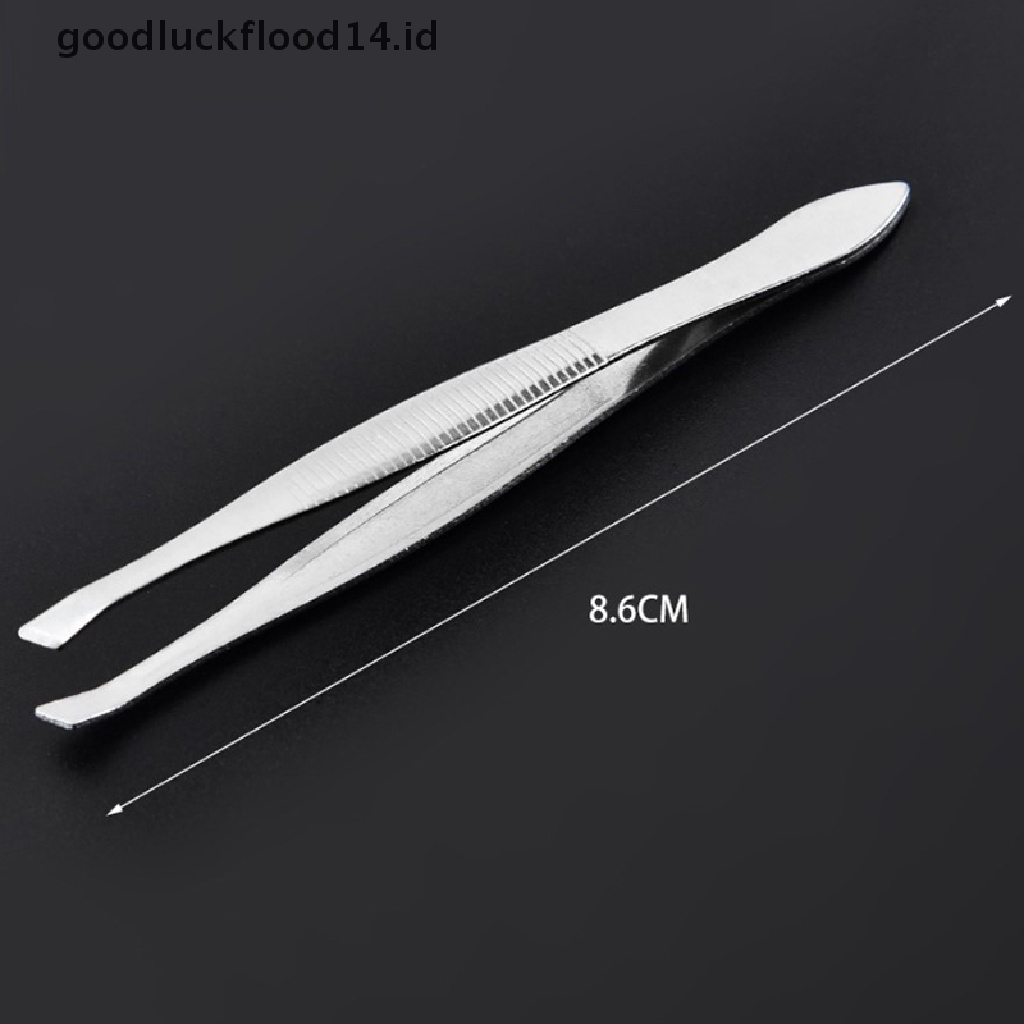 [OOID] 10 Pcs Stainless Steel Eyebrow Tweezers Hair Pluckers Clip Makeup Beauty Tools ID