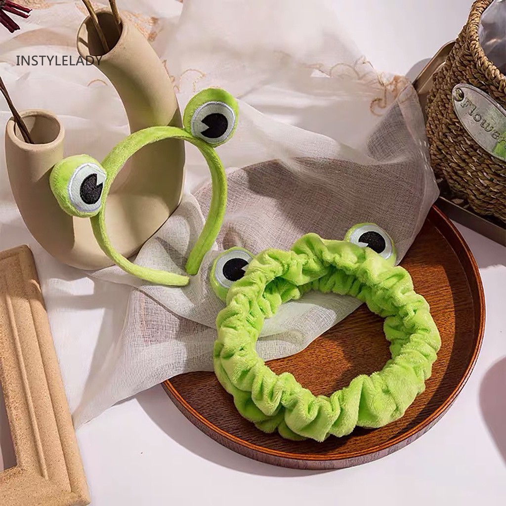 HKO headband bando mata katak kodok frog lucu bando kain handuk cuci muka facial