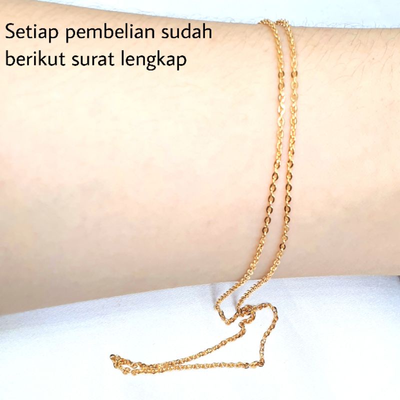 Kalung Rantai EMAS 700 / 16K ( TOKO MAS LIA GOLD BEKASI )