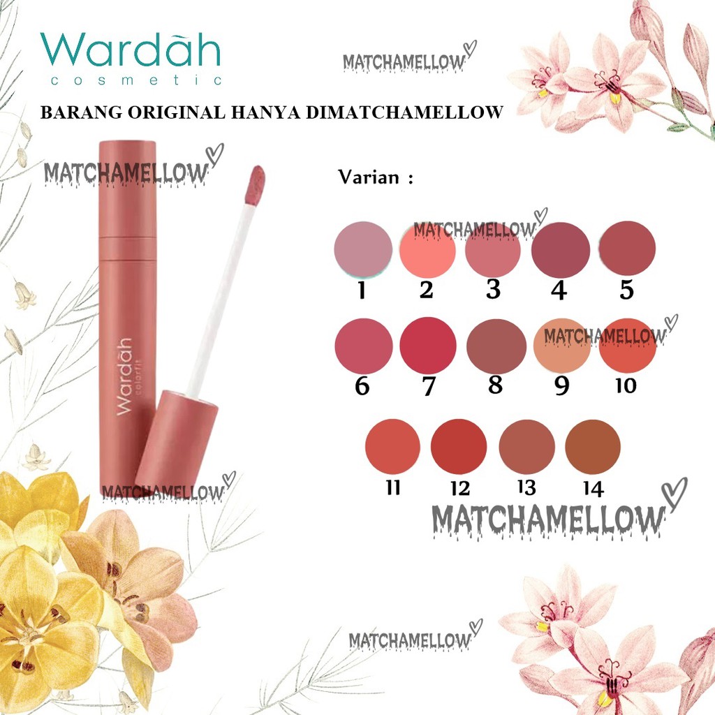 ❄️MATCHA❄️ WARDAH COLORFIT VELVET MATTE LIP MOUSSE - LIP CREAM VELVET WARDAH BPOM