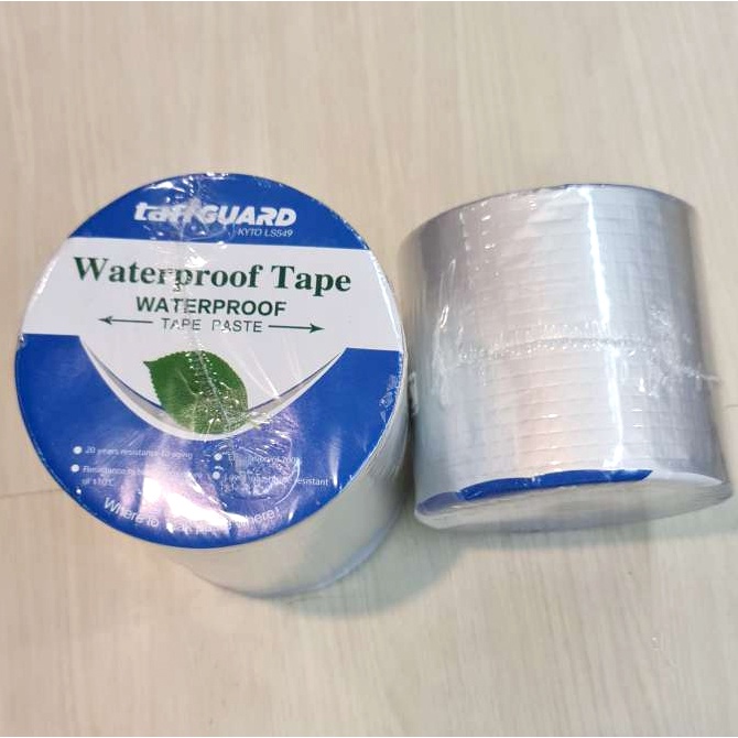 Lakban Aluminium Foil Butyl Super Ahesive Duct Tape Waterproof 15 cm x 5 m - LS549 - 7ROT8ISV Silver